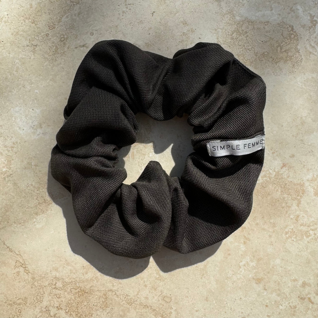 BRUN/GRØN HØR SCRUNCHIE